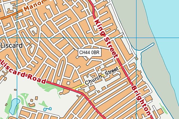 CH44 0BR map - OS VectorMap District (Ordnance Survey)