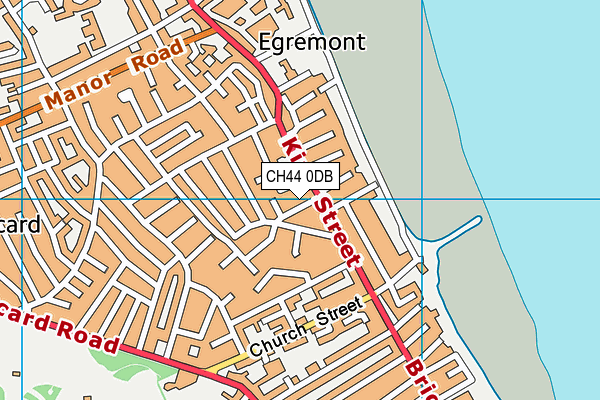 CH44 0DB map - OS VectorMap District (Ordnance Survey)