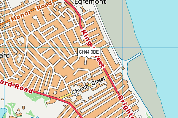 CH44 0DE map - OS VectorMap District (Ordnance Survey)