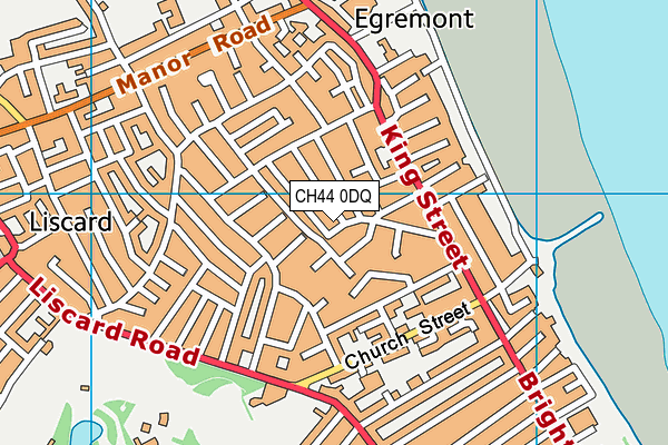 CH44 0DQ map - OS VectorMap District (Ordnance Survey)
