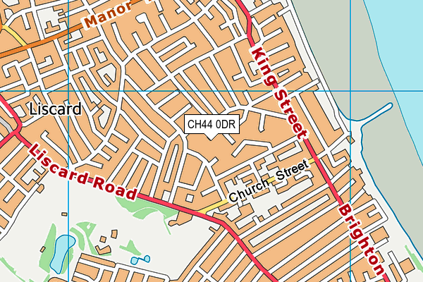 CH44 0DR map - OS VectorMap District (Ordnance Survey)