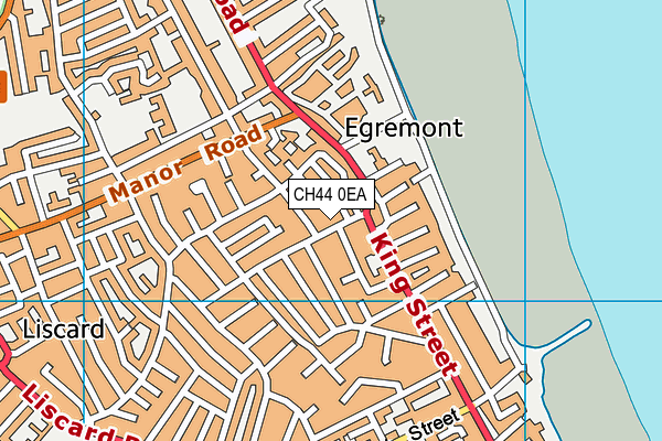 CH44 0EA map - OS VectorMap District (Ordnance Survey)