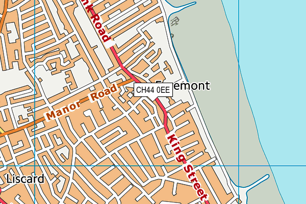 CH44 0EE map - OS VectorMap District (Ordnance Survey)