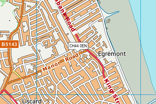 CH44 0EN map - OS VectorMap District (Ordnance Survey)