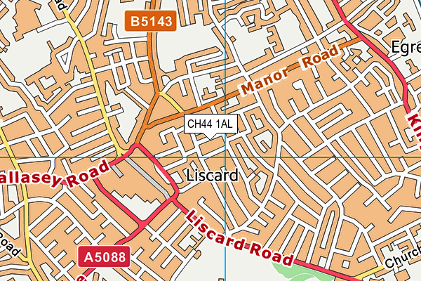 CH44 1AL map - OS VectorMap District (Ordnance Survey)