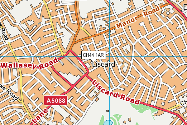 CH44 1AR map - OS VectorMap District (Ordnance Survey)