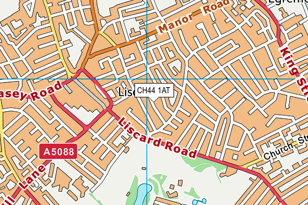 CH44 1AT map - OS VectorMap District (Ordnance Survey)