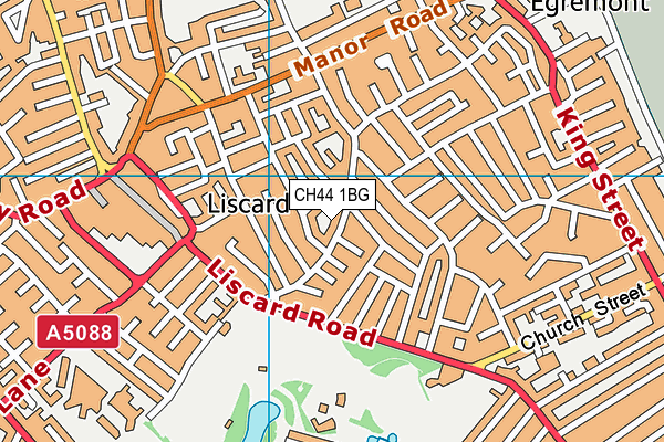 CH44 1BG map - OS VectorMap District (Ordnance Survey)