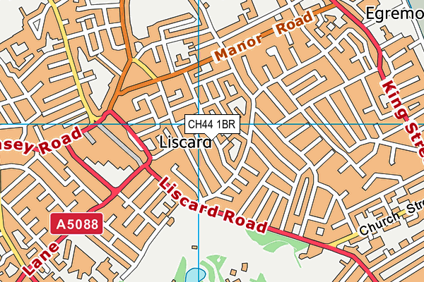 CH44 1BR map - OS VectorMap District (Ordnance Survey)