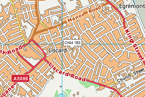 CH44 1BS map - OS VectorMap District (Ordnance Survey)