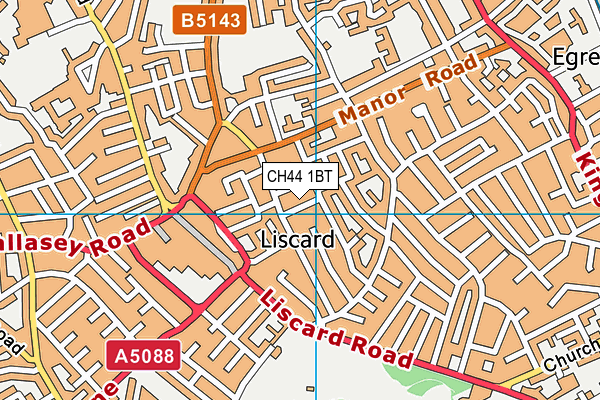 CH44 1BT map - OS VectorMap District (Ordnance Survey)