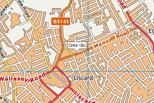 CH44 1BU map - OS VectorMap District (Ordnance Survey)