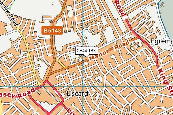 CH44 1BX map - OS VectorMap District (Ordnance Survey)
