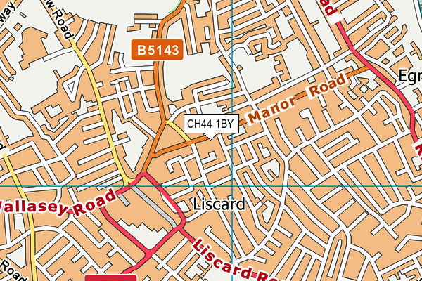 CH44 1BY map - OS VectorMap District (Ordnance Survey)