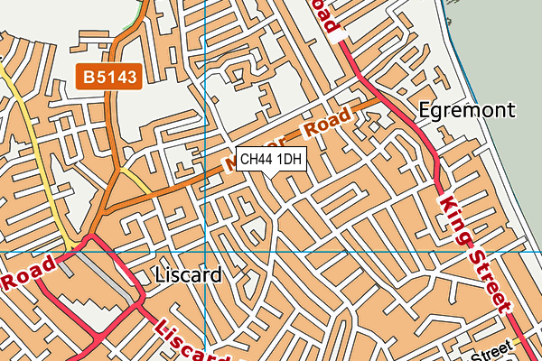 CH44 1DH map - OS VectorMap District (Ordnance Survey)