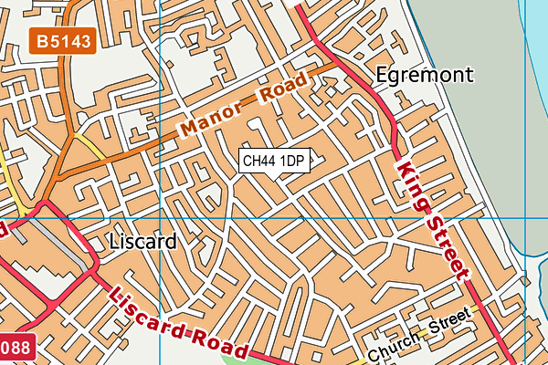 CH44 1DP map - OS VectorMap District (Ordnance Survey)