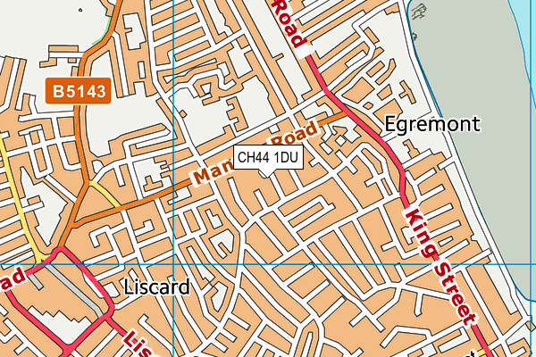 CH44 1DU map - OS VectorMap District (Ordnance Survey)