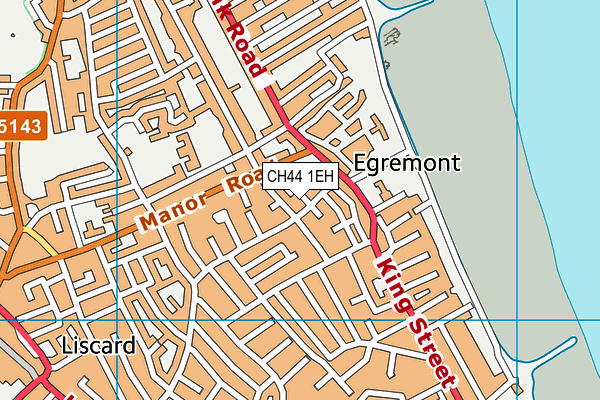 CH44 1EH map - OS VectorMap District (Ordnance Survey)