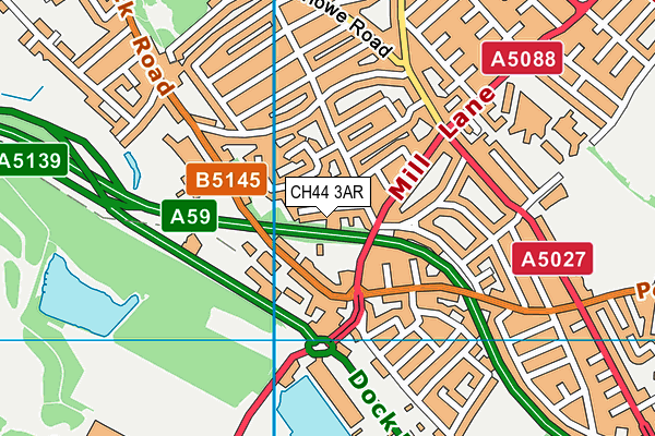 CH44 3AR map - OS VectorMap District (Ordnance Survey)