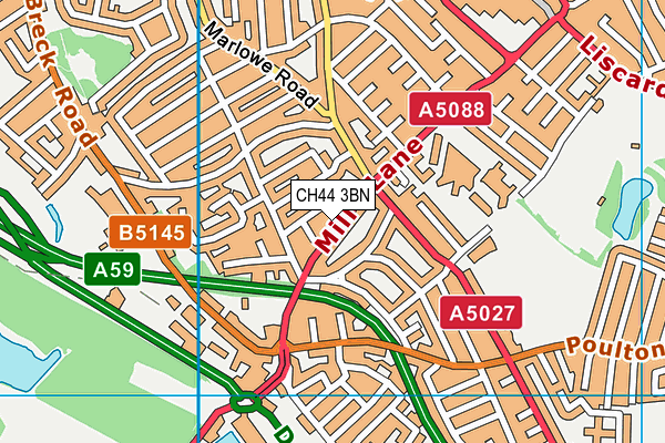 CH44 3BN map - OS VectorMap District (Ordnance Survey)