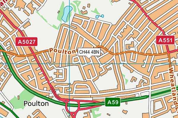 CH44 4BN map - OS VectorMap District (Ordnance Survey)