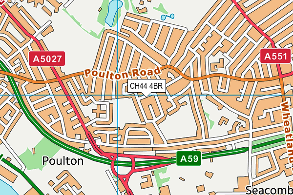 CH44 4BR map - OS VectorMap District (Ordnance Survey)