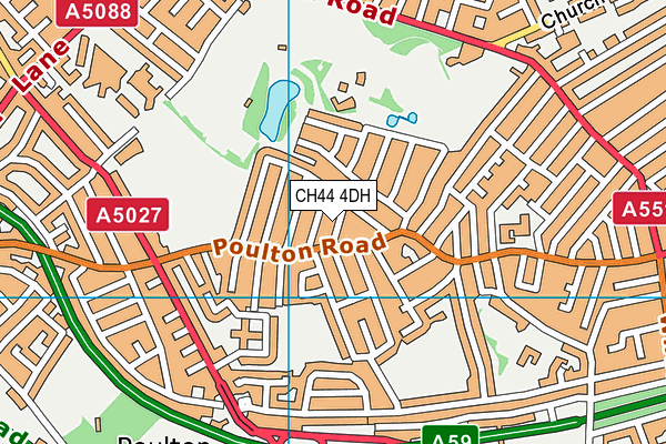 CH44 4DH map - OS VectorMap District (Ordnance Survey)