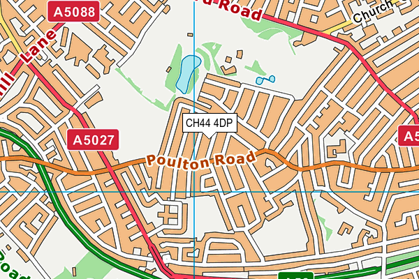 CH44 4DP map - OS VectorMap District (Ordnance Survey)