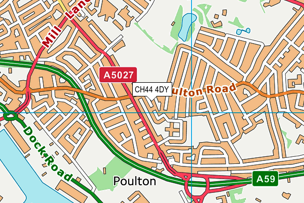 CH44 4DY map - OS VectorMap District (Ordnance Survey)