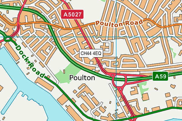 CH44 4EQ map - OS VectorMap District (Ordnance Survey)