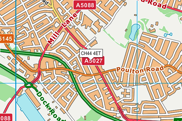 CH44 4ET map - OS VectorMap District (Ordnance Survey)