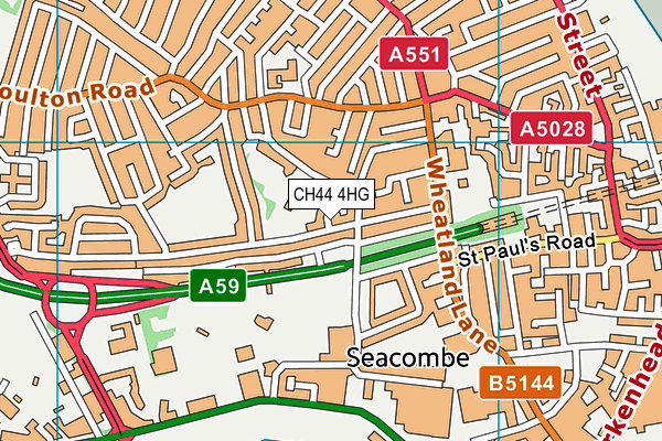 CH44 4HG map - OS VectorMap District (Ordnance Survey)