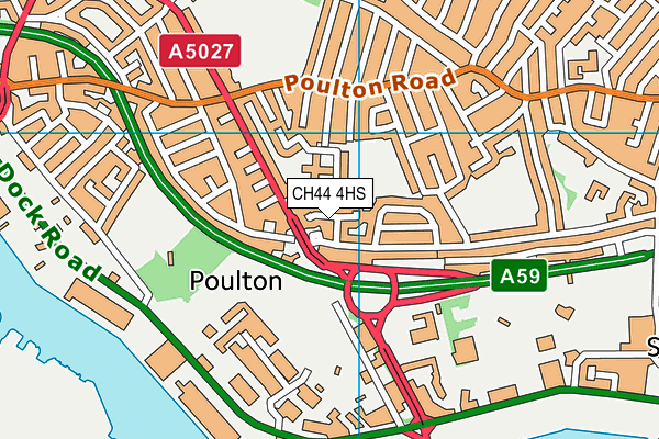 CH44 4HS map - OS VectorMap District (Ordnance Survey)