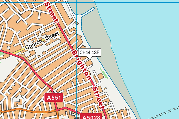 CH44 4SF map - OS VectorMap District (Ordnance Survey)