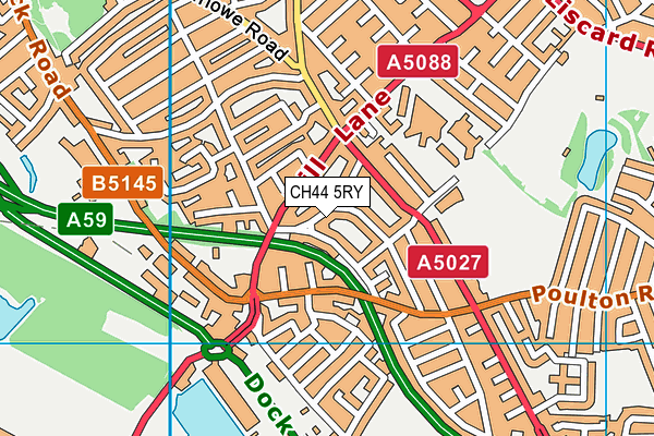 CH44 5RY map - OS VectorMap District (Ordnance Survey)