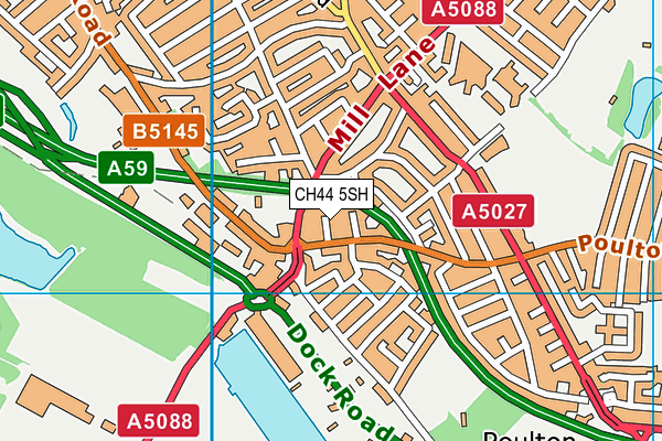 CH44 5SH map - OS VectorMap District (Ordnance Survey)