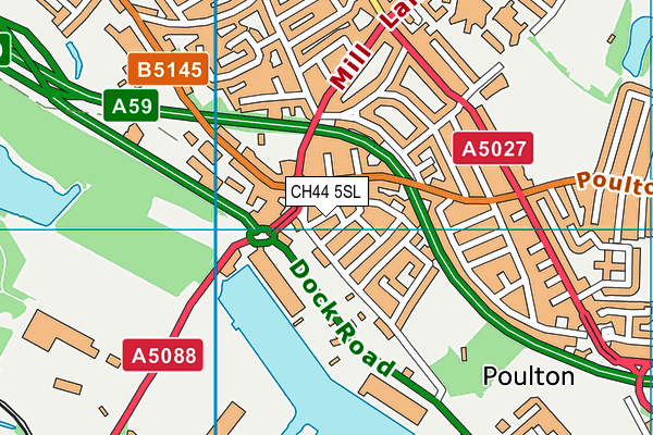 CH44 5SL map - OS VectorMap District (Ordnance Survey)