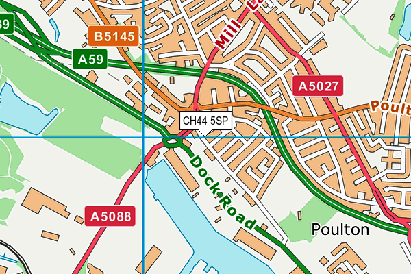 CH44 5SP map - OS VectorMap District (Ordnance Survey)