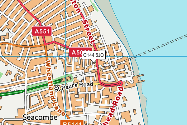 CH44 6JQ map - OS VectorMap District (Ordnance Survey)