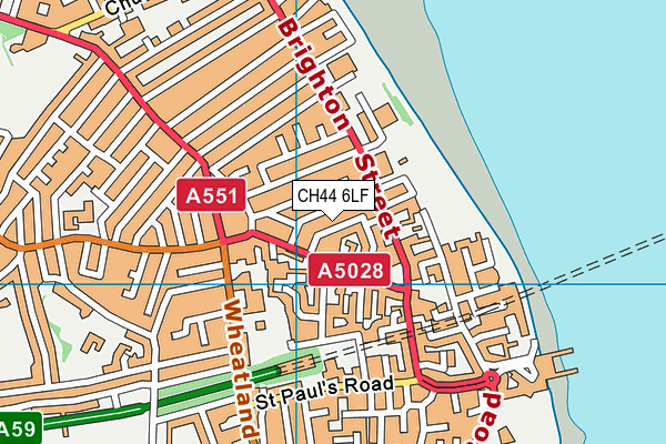 CH44 6LF map - OS VectorMap District (Ordnance Survey)