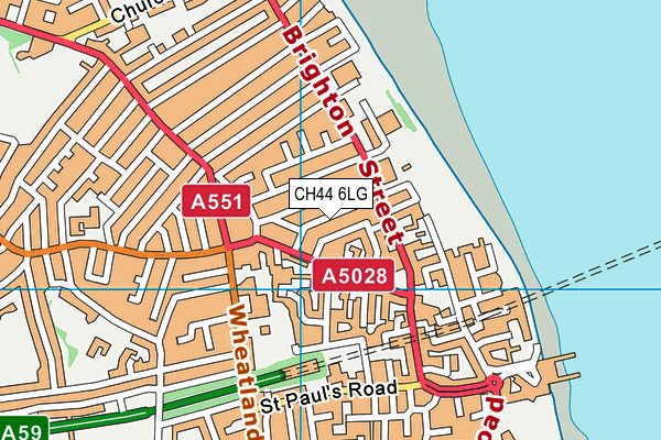 CH44 6LG map - OS VectorMap District (Ordnance Survey)