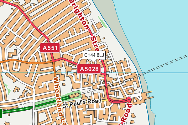 CH44 6LJ map - OS VectorMap District (Ordnance Survey)