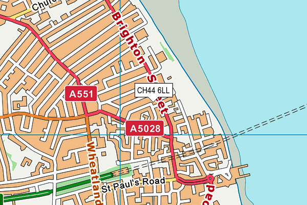 CH44 6LL map - OS VectorMap District (Ordnance Survey)