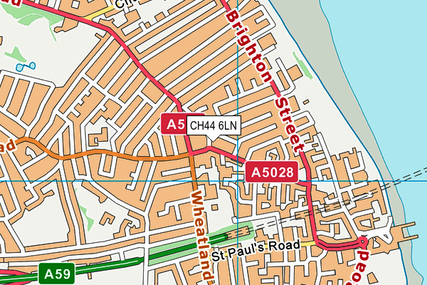 CH44 6LN map - OS VectorMap District (Ordnance Survey)