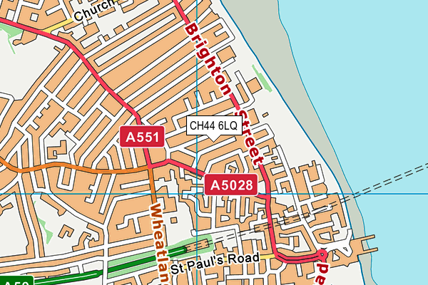 CH44 6LQ map - OS VectorMap District (Ordnance Survey)