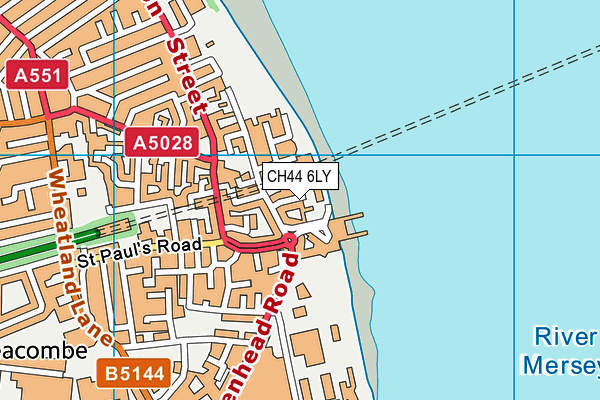 CH44 6LY map - OS VectorMap District (Ordnance Survey)