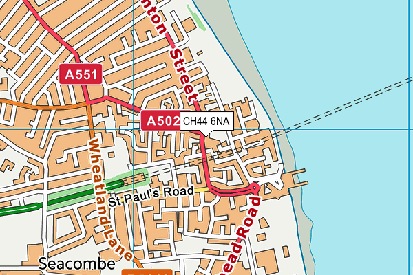 CH44 6NA map - OS VectorMap District (Ordnance Survey)