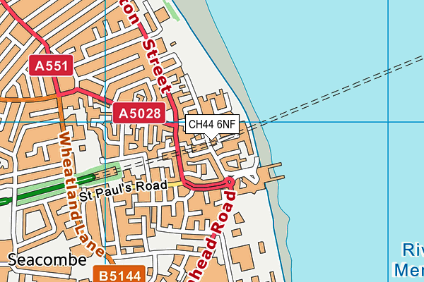 CH44 6NF map - OS VectorMap District (Ordnance Survey)