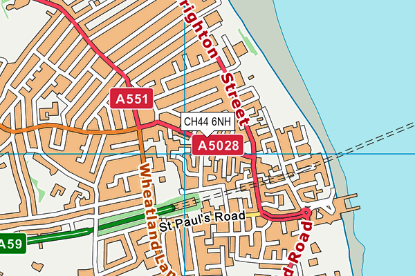 CH44 6NH map - OS VectorMap District (Ordnance Survey)