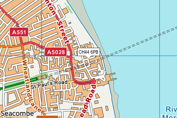 CH44 6PB map - OS VectorMap District (Ordnance Survey)